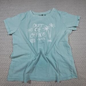 C&C California Girls' Light Blue "Out of Office" Graphic Tee